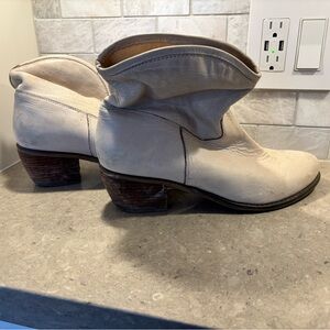 Nicole Cream Ankle Booties